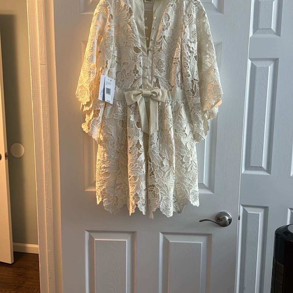 NWT Mestiza Ivory Lace Dress Size 2 NEW